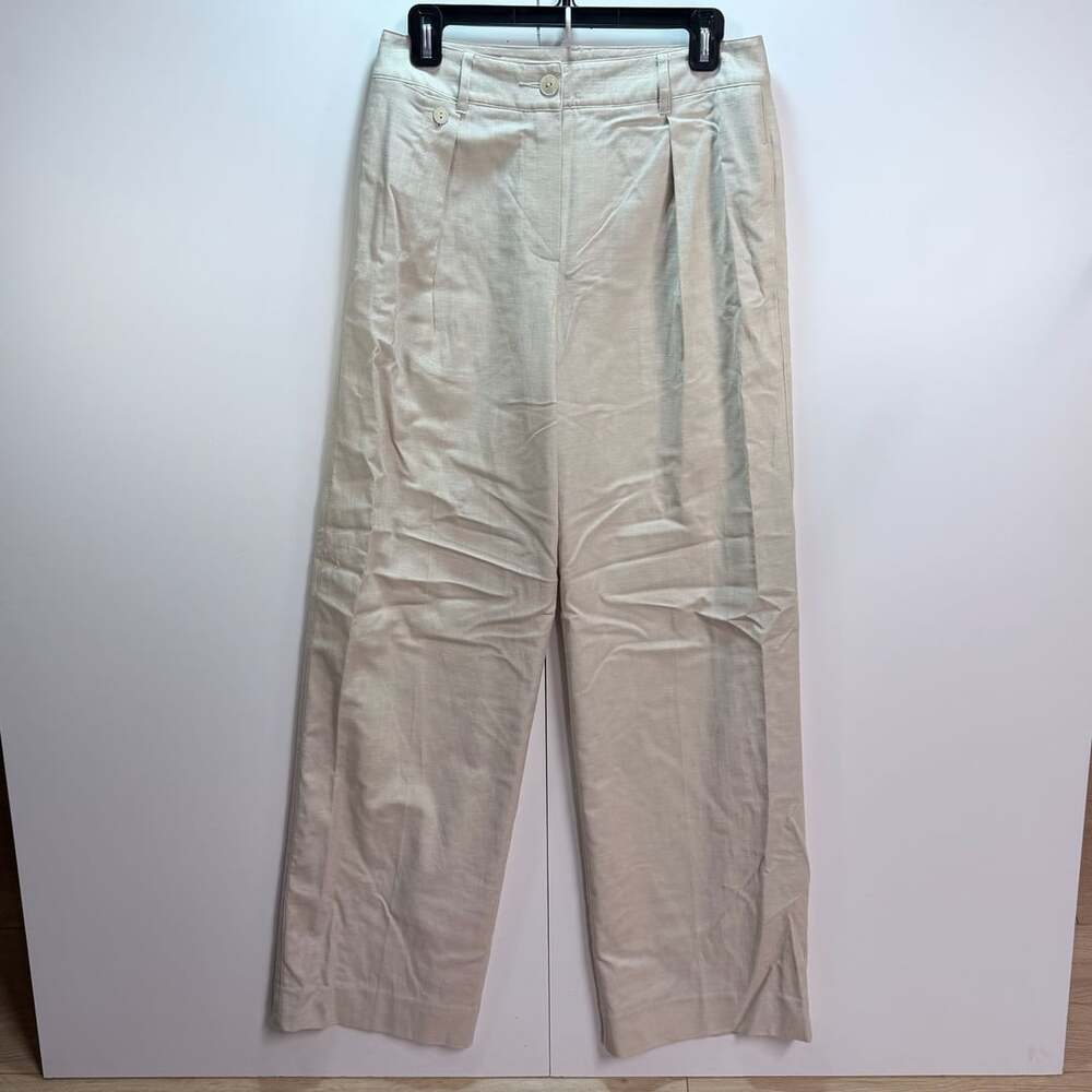 Cabi Style 6862L Wide Leg Trousers Tan Size 2